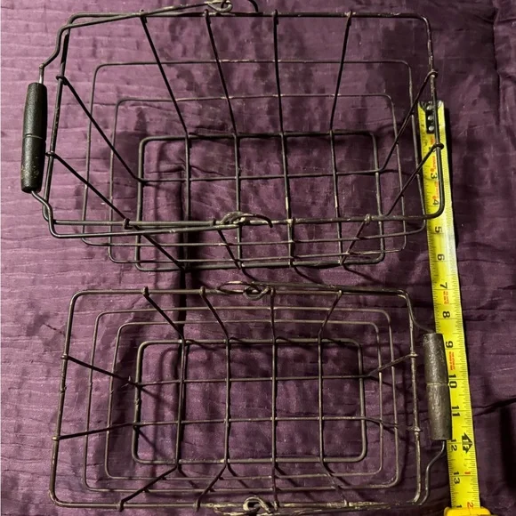 Wire Storage Baskets - Black - Picture 2 of 2